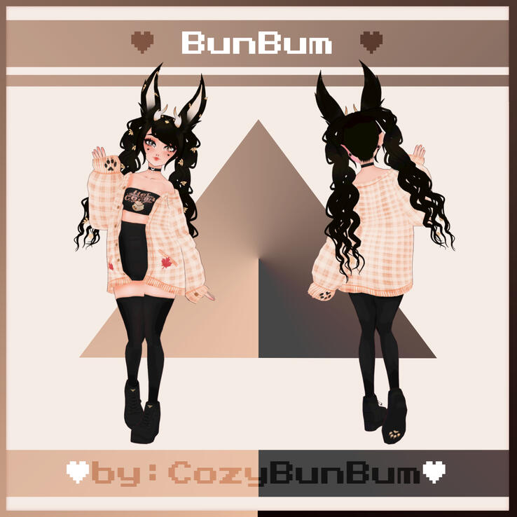 CozyBunBum VTuber Model